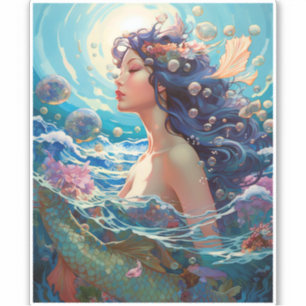 Mermaid Sea Goddess Fantasy Art