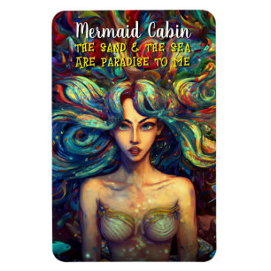Mermaid Sea Goddess Nymph Siren Cruise Room Door Magnet