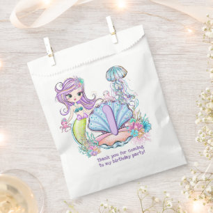 Mermaid Sea Life   Birthday Party with Custom Age Favour Bags