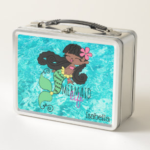 Mermaid Sea Life Metal Lunch Box