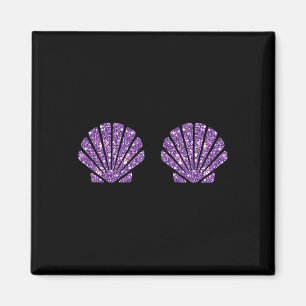 Mermaid Sea Shell Bra Costume Halloween Design Magnet
