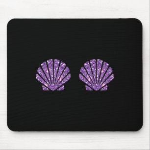 Mermaid Sea Shell Bra Costume Halloween Design Mouse Mat