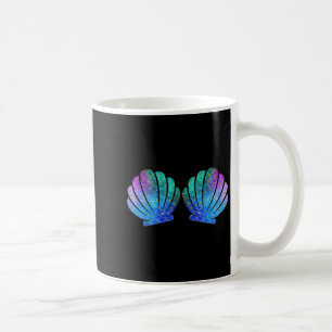 Mermaid Sea Shell Bra Costume Matching Party Graph Coffee Mug