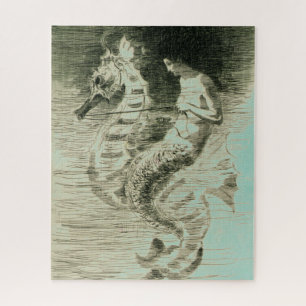 Mermaid & Seahorse (Frederick Church) Jigsaw Puzzle