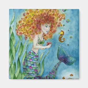 Mermaid - Seahorse Magnet