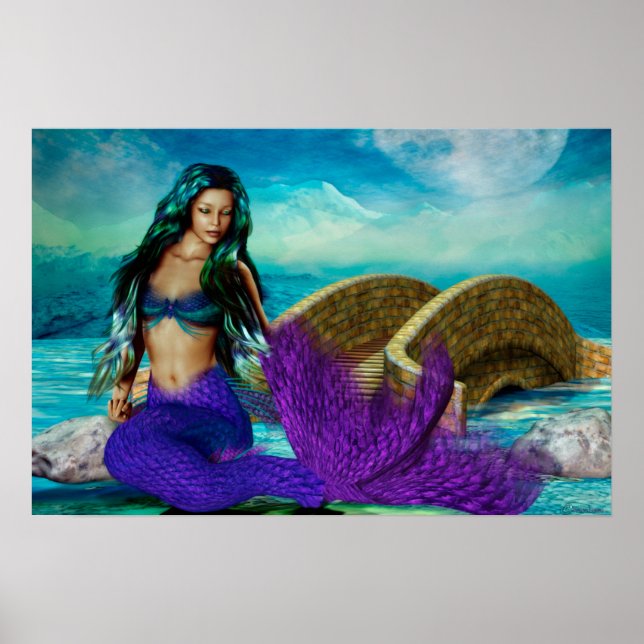 Mermaid Seasons Series "McBeth" WINTER Art Poster (Front)