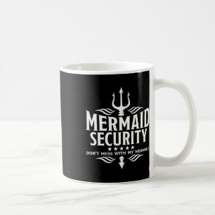 Mermaid Security Family Birthday Halloween Costume Coffee Mug