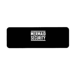 Mermaid Security Funny Swimming Lessons