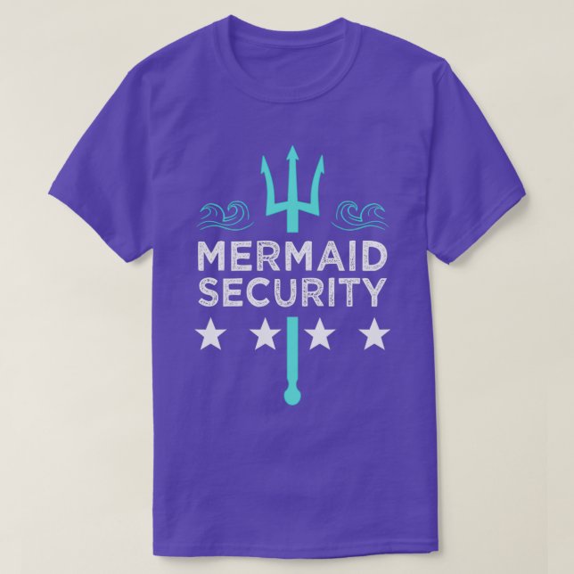 Mermaid Security Merdad Merman T-Shirt (Design Front)