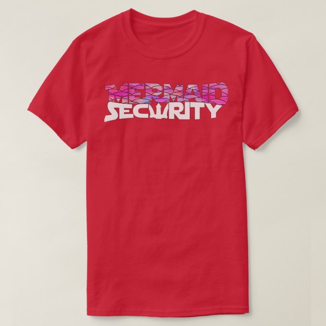 Mermaid Security Mermaid Birthday Party 3 T-Shirt (Design Front)
