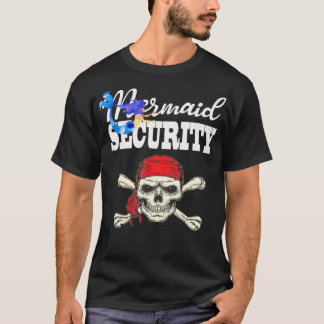Mermaid Security Pirate Boys Pirates  Mermaids Par T-Shirt