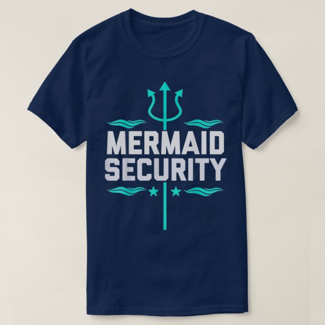 Mermaid Security Swimmer 1 T-Shirt (Design Front)