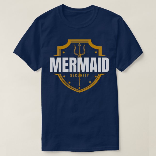 Mermaid Securitymermaid lifeguardmermaid birthday  T-Shirt (Design Front)