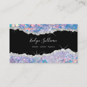 Mermaid sequin business card