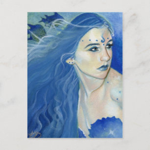 Mermaid Shades of Blue Postcard