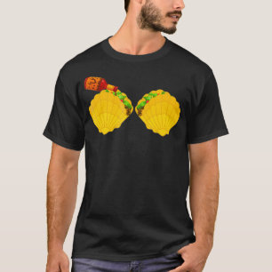 Mermaid Shell  Taco Bra  Spicy Chilli Sauce  T-Shirt