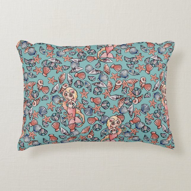 Mermaid Shelly                                     Decorative Cushion (Front)