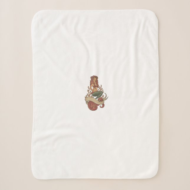 mermaid sherpa blanket (Front)