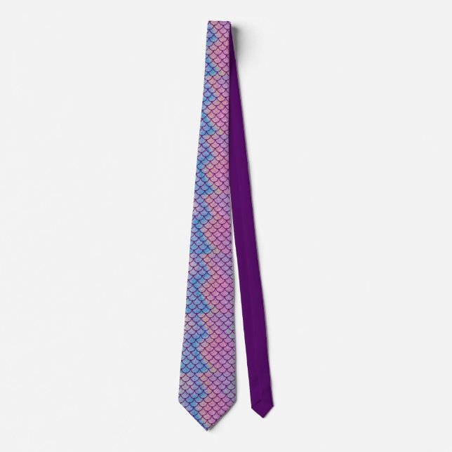 Mermaid Shimmer Scale Necktie (Front)