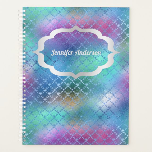 Mermaid Shimmer Your Name Share Your Sparkle Planner (Front)