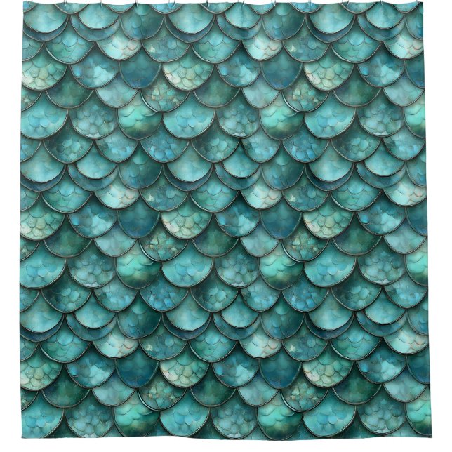 Mermaid Shower Curtain (Front)