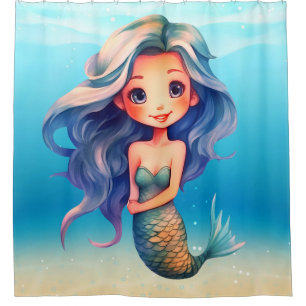 mermaid shower curtain