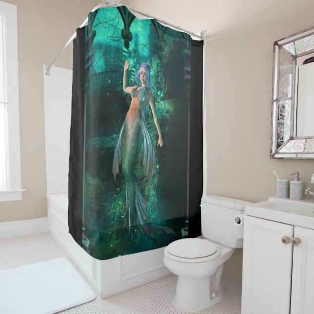 Mermaid Shower Curtain (In Situ)