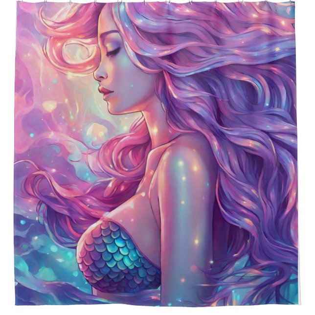 Mermaid Shower Curtain (Front)