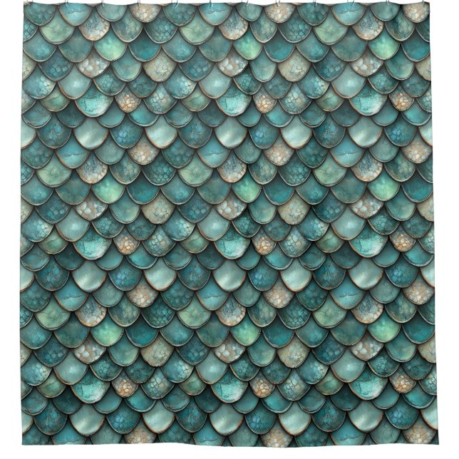 Mermaid Shower Curtain (Front)