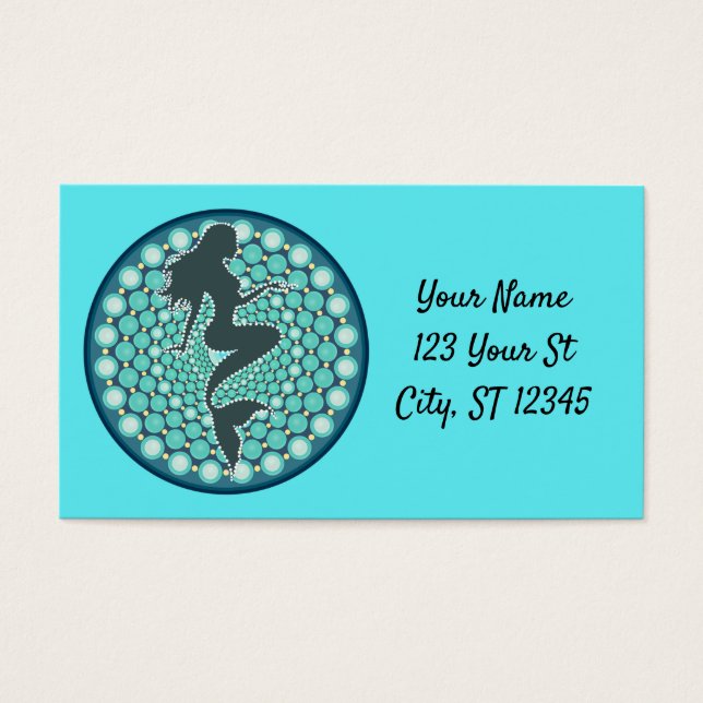 Mermaid Silhouette in Bubbles Thunder_Cove  (Front)