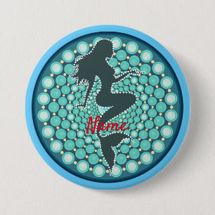 Mermaid Silhouette in Bubbles Thunder_Cove Button