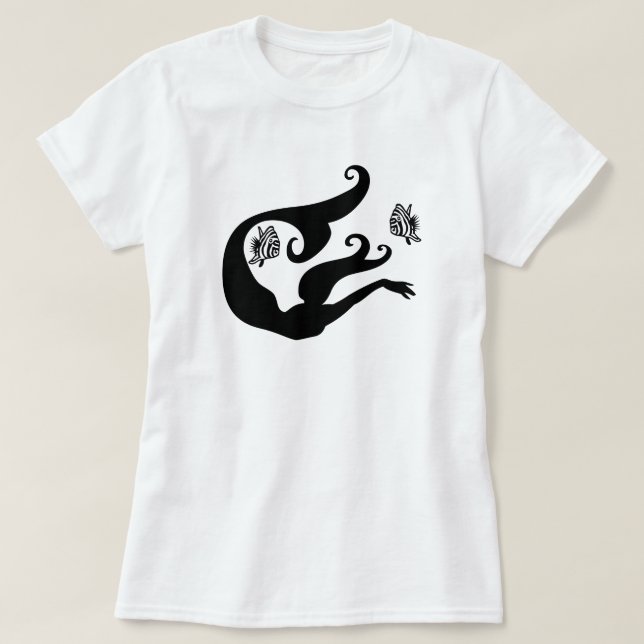 Mermaid silhouette T-Shirt (Design Front)