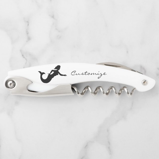 Mermaid Silhouette Thunder_Cove Corkscrew (Front)