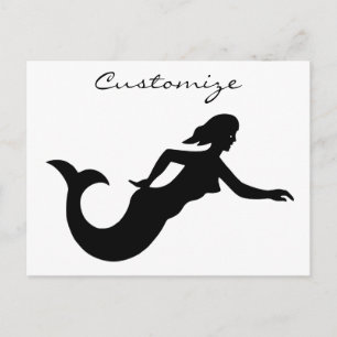 Mermaid Silhouette Thunder_Cove Postcard