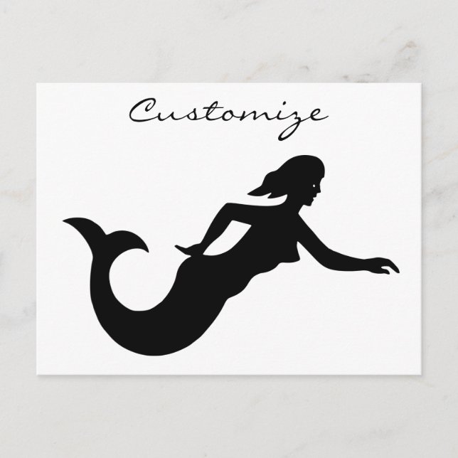 Mermaid Silhouette Thunder_Cove Postcard (Front)