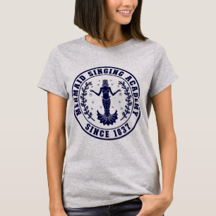 Mermaid Singing Academy (Mono) T-Shirt