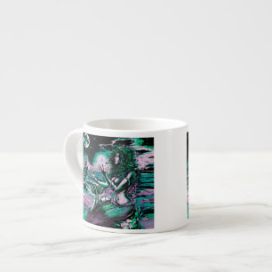 Mermaid Siren Atlantis Pearl Espresso Cup