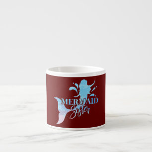 Mermaid Sister Beach Party Gift Espresso Cup