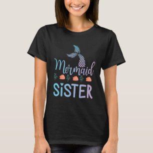 Mermaid Sister Happy To Me You Brother Cousin Moth T-Shirt