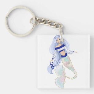 Mermaid Snow Maiden Key Ring