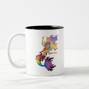 Mermaid Sparkles Two-Tone Coffee Mug