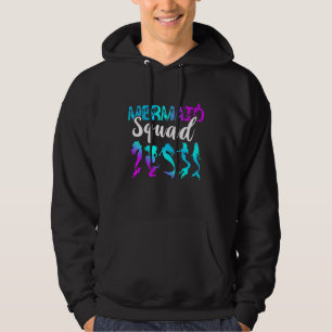 Mermaid Squad Aqua Clamshell Sea Creature Beautifu Hoodie