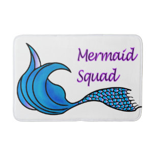 Mermaid Squad bath mat
