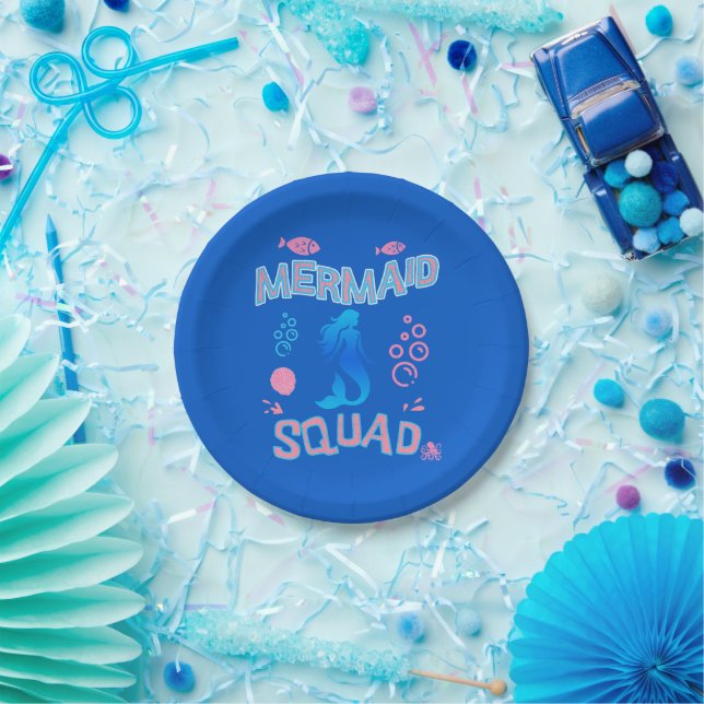 Mermaid Squad Birthday Party Plates (Party)