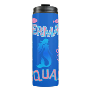 Mermaid Squad Birthday Party  Thermal Tumbler