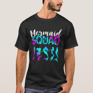 Mermaid Squad Clamshell Mermaid Crew Aqua Marine C T-Shirt