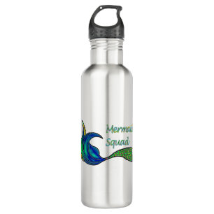 Mermaid Squad in shades of green 710 Ml Water Bottle