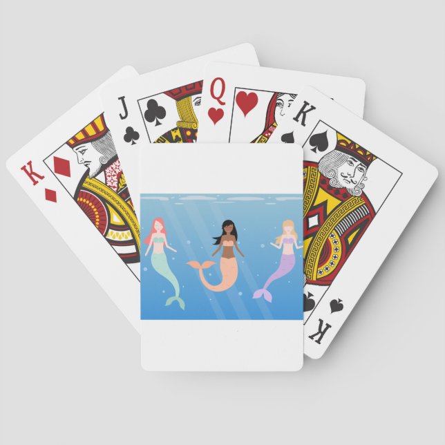 mermaid squad playing cards (Back)