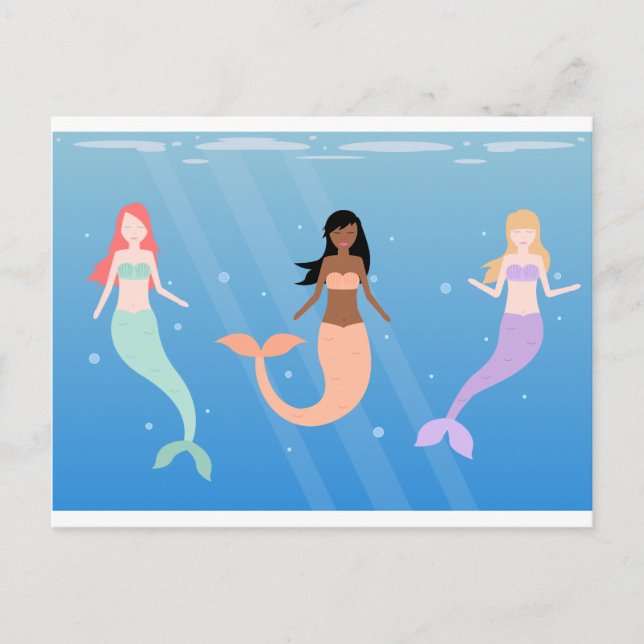 mermaid squad postcard (Front)