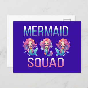 Mermaid Squad Postcard